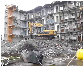 東京都立川市RC4階建て建築物解体工事2